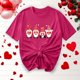 thumbnail image 5 of Camisetas de Manga Corta para Mujeres, Camiseta de Cuello Redondo Impresa de Moda, Primavera Y Verano Casual, 5 of 8