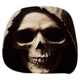 thumbnail image 2 of Funny Creepy Reaper Skull Car Headrest Cover, Stretch Elastic Universal Auto Head Rest Protector, Halloween Prank Decorative Headrest Sleeve, 2 of 6