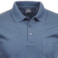 thumbnail image 3 of RAGMAN Polo Hombre - Top, Polo de Punto Suave, Mezcla de Algodón, Bolsillo en el Pecho, Tapeta de Botones, Corto, Color sólido Azul M (Medium), 3 of 3