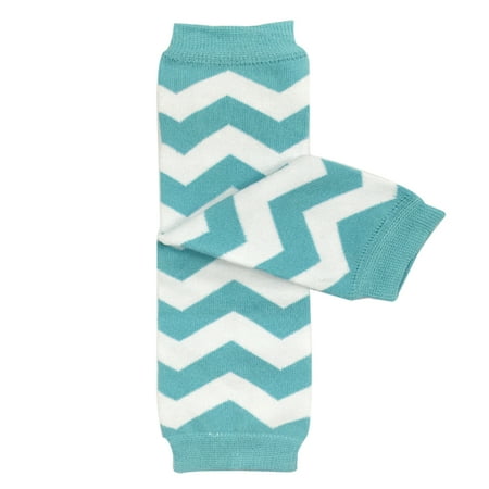 

Wrapables® Baby Stripes and Chevron Leg Warmers O/S Blue and White C