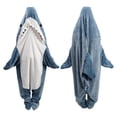 thumbnail image 1 of Sudadera portátil con capucha con forma de tiburón para adultos, diseño de tiburones, 1 of 8