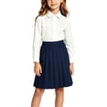 thumbnail image 2 of Diufon School Uniform Pleated Skirts for Girls Elastic Waist Pull On A-Line Midi Skirt Back-to-School Performance Skirts, 2 of 10