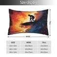 thumbnail image 2 of KLL Sunset Surfing Silhouette Pillow Covers Envelope Closure,Super Soft and Cozy Fuzzy Fleece Pillow Case Cover 14"x20", 2 of 5