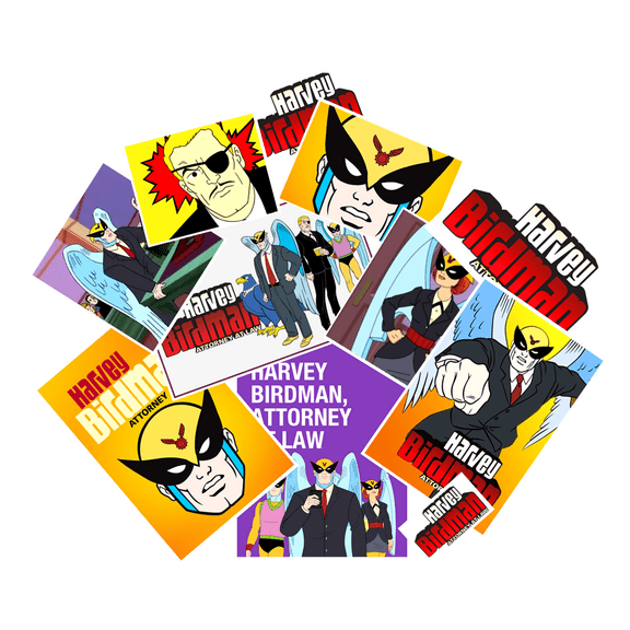 Harvey Birdman Attorney At Law Sticker Assortment - Set of 11 Stickers