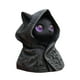 thumbnail image 4 of Figura decorativa coleccionable de gato encapuchado gótico, estatua de resina creativa Ojos morados, 4 of 9