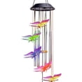 thumbnail image 3 of injoyjo luces decorativas colgantes para patio LED automáticas para ventana de balcón de césped Plata kusrkot Luz de campanillas de viento, 3 of 3