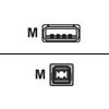 HP - USB cable - USB (M) to USB Type B (M) - 6 ft