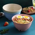 thumbnail image 3 of Djiypn 4 Pcs Unbreakable Cereal Bowls Set, 30 Oz Wheat Straw Bowls Set, Microwave & Dishwasher Safe Bowls for Kitchen, Reusable Plastic Bowls for Soup, Salad and Snack, Blue, 3 of 9