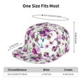 thumbnail image 6 of Balery Baseball Cap Flat Bill Hats for Men Adjustable Size for Running Workouts and Outdoor Activities All Seasons Dad Hat(Rose Flowers ), 6 of 9
