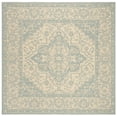 thumbnail image 2 of SAFAVIEH Linden Andreas Traditional Area Rug, Cream/Aqua, 6'7" x 6'7" Square, 2 of 6