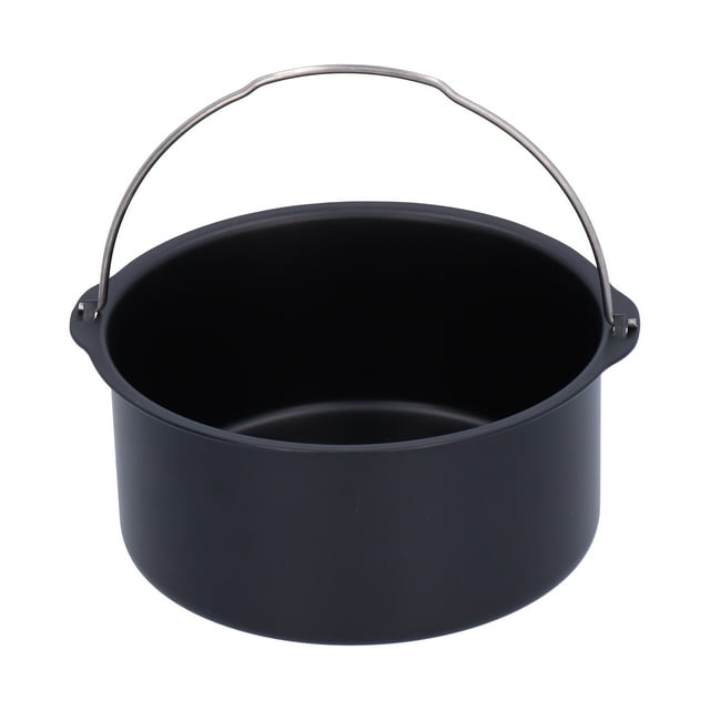 TOPINCN Fryer Accessories, Carbon Steel Cake Barrel Air Fryer Cake Pan Pizza Pan For Cake Shop For Coffee Shop For Kitchen For Bakery