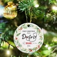 thumbnail image 3 of Doctor's First Year Ornament for Christmas Holiday 2025, First Christmas As Doctor Ornament, Custom New Job Ornament Gift for Doctor Physician with Name Year Doctor Xmas Ceramic Ornament bNo55B, 3 of 6