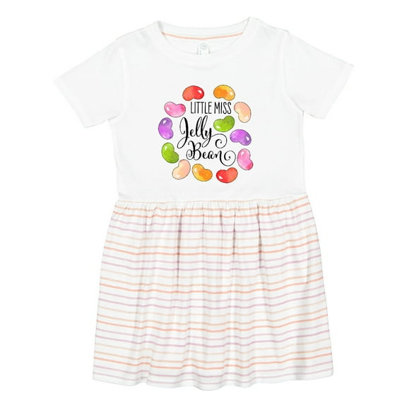 Inktastic Little Miss Jelly Bean Girls Toddler Dress