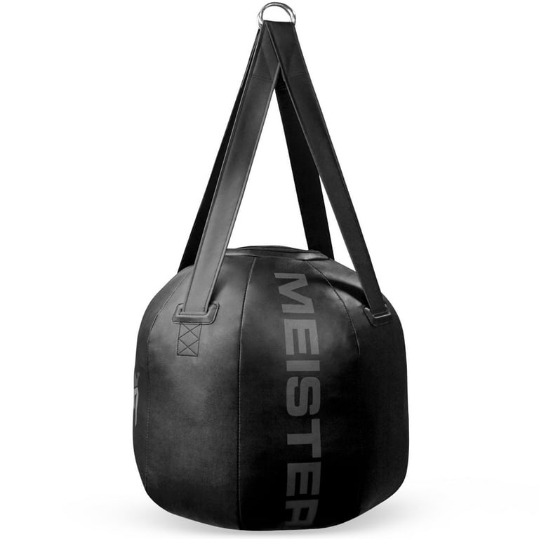 Meister 60lb Filled Wrecking Ball Heavy Bag for Boxing MMA Black
