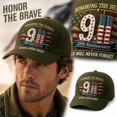 thumbnail image 5 of 911 Never Forget Patriotic Baseball Hat, Honoring The Heroes 3D Full‑Print Memorial Cap, Adjustable Casual Unisex Hat for Men & Women Daily Commemorative Wear, 5 of 5