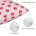 thumbnail image 4 of Rateoe Pig Noses Pattern Throw Pillow Cover Premium Pillow Stuffer Sham Square for Decorative Cushion Bed Couch Sofa(Pillow insert not included), 4 of 8