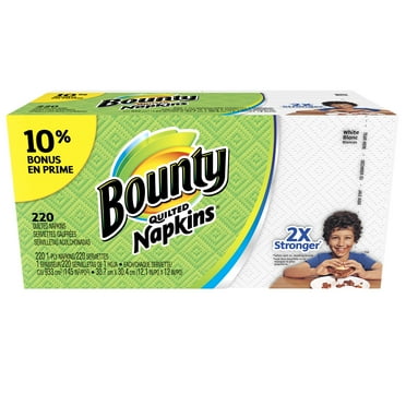 Bounty Paper Napkins, White, 400 Count - Walmart.com