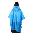 thumbnail image 4 of Uxcell Rain Ponchos, 3 Pack Waterproof Raincoats with Hood, Reusable EVA Rain Jackets for Camping Outdoor, Purple, 4 of 6
