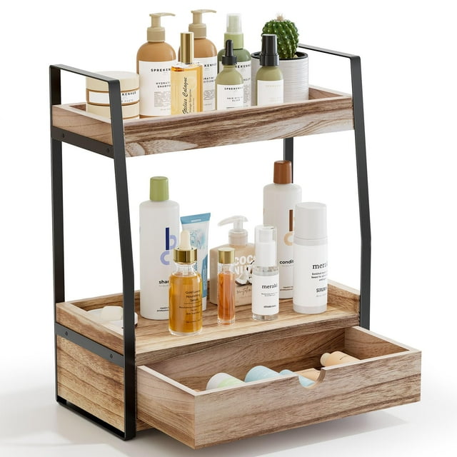 Organizador de baño Boulphia para encimera de 2 niveles con cajones