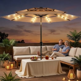 backyard creations allenwood patio umbrella side table DIY Umbrella Stand Side Table
