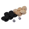 thumbnail image 3 of Jeu de dames, de dames et de backgammon pour enfants, 32 pièces, jeu de société, apprentissage, camping, 3 of 4