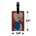thumbnail image 5 of Looney Tunes Porky Pig Rectangle Leather Luggage Card Suitcase Carry-On ID Tag, 5 of 8