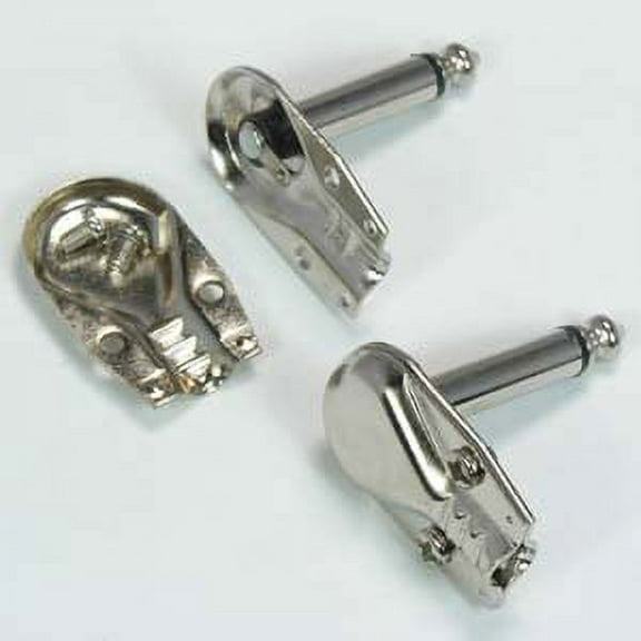 ACCL 1/4 inch Mono Right Angle Guiter Plug, 1 Pack