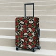thumbnail image 4 of Cauagu Red Rose Skull Print Travel Luggage Cover,Travel Dust-proof Suitcase Cover Softside Suitcase Protector for 18-32inch,Not Included Suitcase, 4 of 8