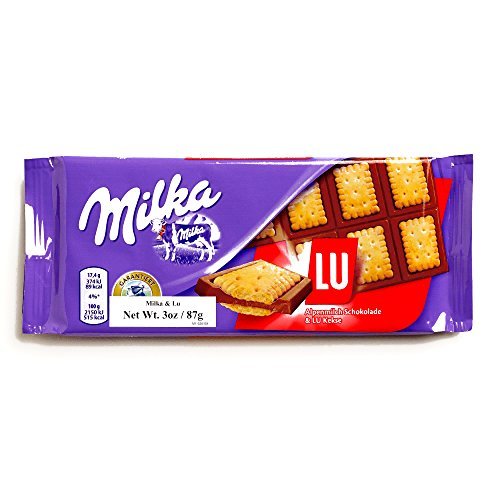 Milka Lu Biscuit Chocolate Bar 3 oz each (2 Items Per Order)