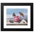 thumbnail image 2 of Margareta de Heer 18x15 Black Modern Framed Museum Art Print Titled - Still Life with Insects Around a Rose on a Stone Ledge (1655), 2 of 5