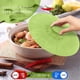 thumbnail image 5 of Juego de 5 tapas elásticas de silicona | Tapas autosellantes aptas para microondas y lavavajillas | Tapas reutilizables para ollas y sartenes | Azul, verde y rojo, 5 of 7