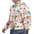 thumbnail image 3 of Bingfone Watercolor Floral With Butterflies Men'S Drawstring Hoodie Long Sleeve Pocket Sweatshirts-X-Large, 3 of 9