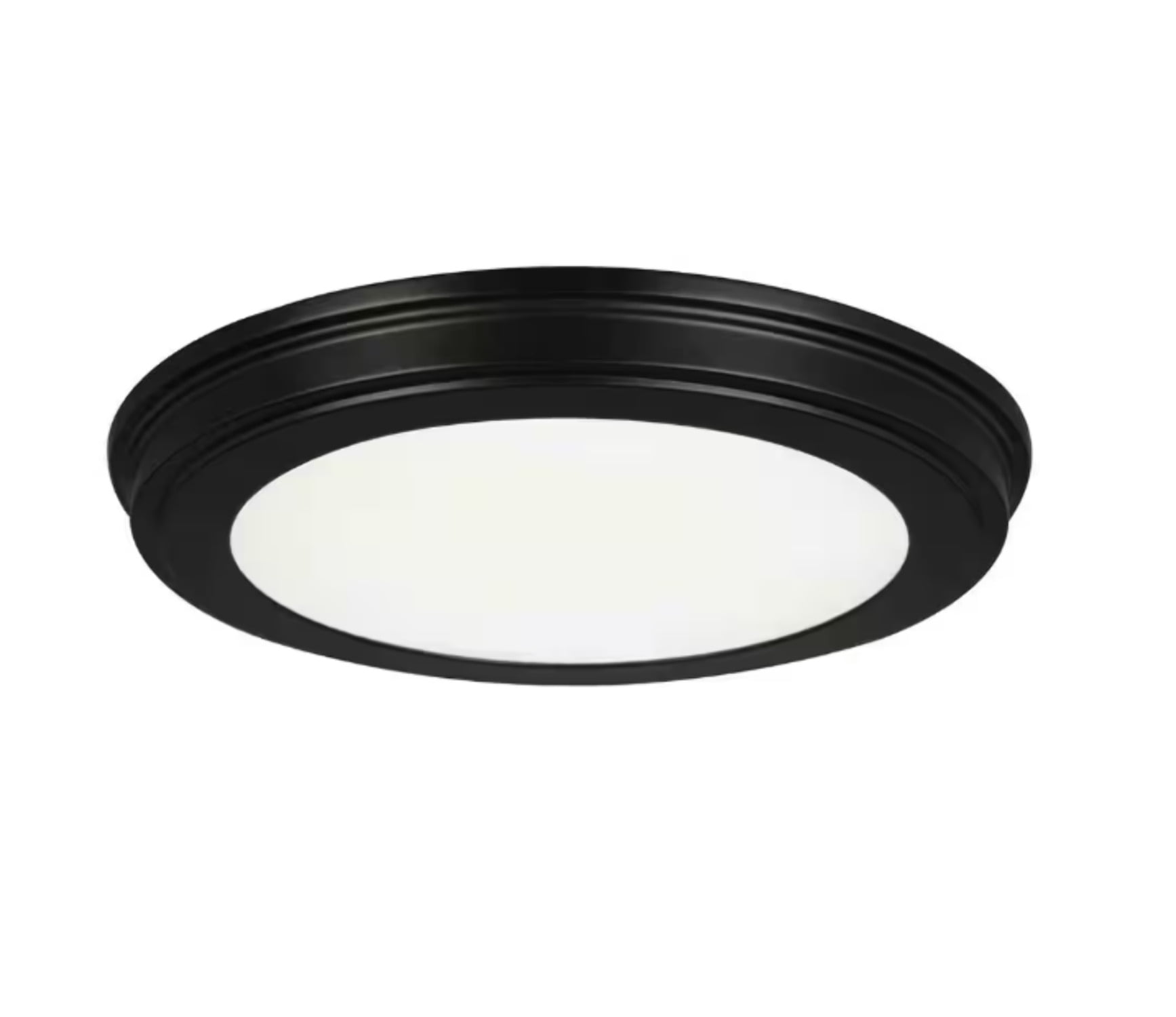 13” Matte Black Ceiling Flush Mount Light