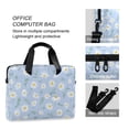 thumbnail image 4 of FORMRS 16" Laptop Bag Carrying Sleeve Case with Handle Travel Shoulder Briefcase, Blue Daisy Pattern, 4 of 8