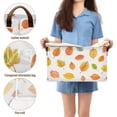 thumbnail image 5 of Yayeee Foldable Storage Basket for Shelves with Handles Set of 2 Waterproof Cloth Bins, Yellow Leaves, 5 of 7