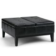 thumbnail image 1 of WyndenHall Lancaster Square Coffee Table Ottoman with Split Lift up Lid, 1 of 8