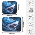 thumbnail image 2 of Ryvnso Shark in Ocean Dish Drying Mat for Kitchen Countertop 18x24 Large Dish Pad Drainer Rack Dish Sink Mats, 2 of 7