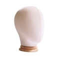 thumbnail image 2 of Soporte de postizo para exhibición de peluca Yuyangstore Cabeza de peluca maniquí de exhibición de estilismo beige, 2 of 8