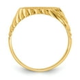 thumbnail image 2 of Real 14kt Yellow Gold 7.5x10.0mm Open Back Signet Ring Size: 5; for Adults and Teens; for Women and Men, 2 of 5