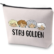 Stay Golden Makeup Bag TV Show Inspire Cosmetic Bag Friendship Gift For Best Friend