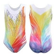 thumbnail image 2 of Crowdstage Girls Gymnastics Leotards with Shorts Sparkle Dance Unitards Mermaid Active Biketards 5-12 Years, 2 of 9