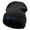Black, variant on West Coast Embroidered 12 Inch Acrylic Cuff Long Beanie - Charcoal OSFM