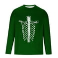 thumbnail image 5 of FDGIU Men's Halloween Graphic Tees Men Fashion Casual Print Sports Long Sleeves Round-Neck Blouses Shirts Casual Shirts, 5 of 5