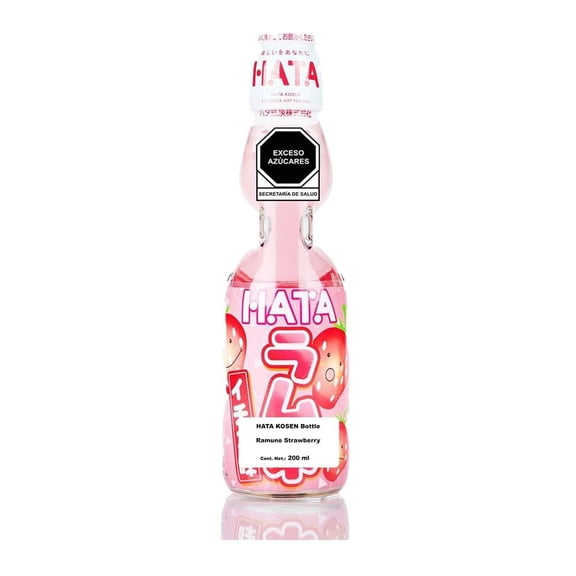 Refresco Hatakosen ramune strawberry 200 ml