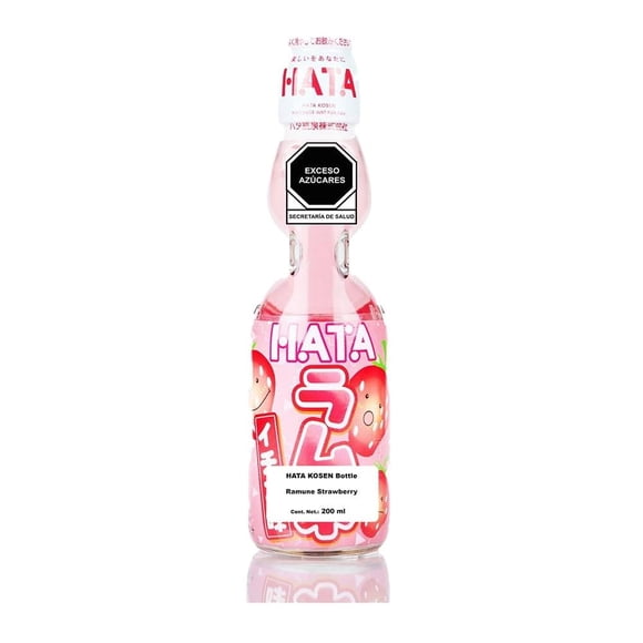 Refresco Hatakosen ramune strawberry 200 ml