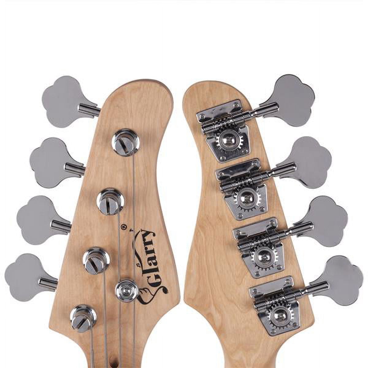Fretless Bass Guitar Full Size 4 String for experienced Bass Players Cord Wrench Tool Sunset Color
