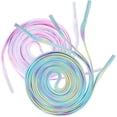 thumbnail image 4 of 2 Pair Colorful Dyeing Shoelace Tie-Dye Gradient Shoe Straps Multi-purpose Cool Shoes Laces for Shoes Random Color, 4 of 6
