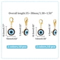 thumbnail image 2 of 10 Sets 2 Style Resin Pendant Decorations Lobster Clasp Charms Clip-on Charms for Keychain Purse Backpack Ornament Stitch Marker for DIY, 2 of 7