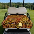 thumbnail image 2 of Whosucclay Leopard Tiger Golf Cart Seat Covers with Pockets, 4 Convenient Pockets Golf Cart Seat Blanket for Club Car Ezgo TXT RXV, 51.18 x 30.3 inches, 2 of 9