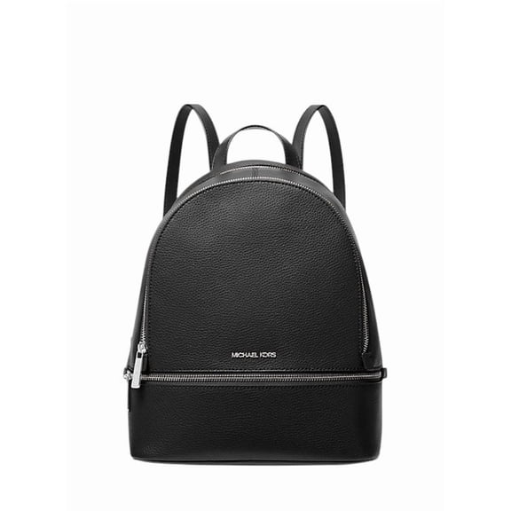 Michael Kors Women's Rhea Medium Pebbled Leather Backpack (Black) 35S5GRAB2L-001